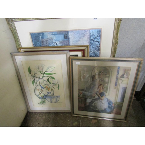 405 - QTY OF FRAMED PICTURES AND PRINTS