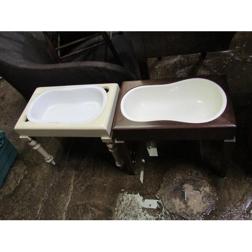 921 - TWO BIDET STANDS