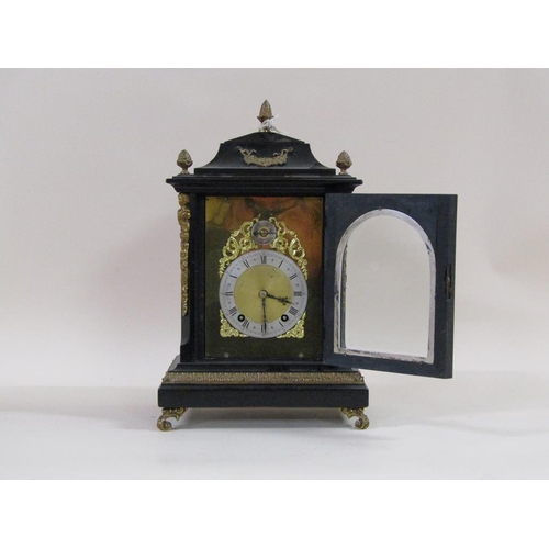 13 - A late 19c German bracket clock, by Winterhalder and Hoffmeier, the barrelled spring movement Ting T... 