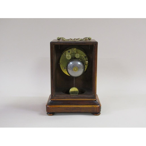 19 - A mid 19c French mantel clock by Henri Marc, the two train movement having a silk suspension to the ... 