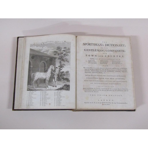 5 - A book - The Sportsman's Dictionary or The Gentleman's Companion for Town and Country, with full and... 