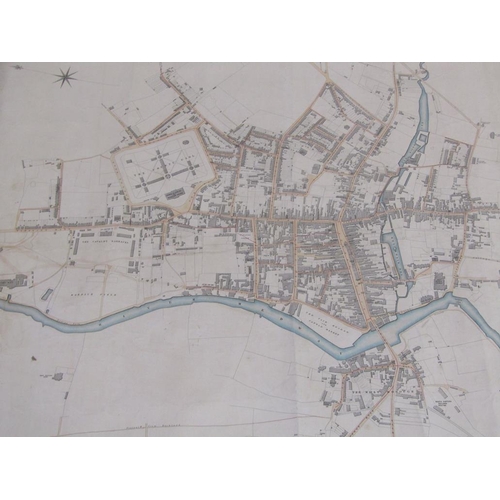 41 - A map of the town of Maidstone, Kent, 1848.  Thomas Hawksley was involved in water schemes of the Ri... 