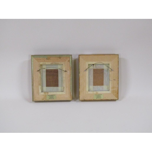 1088 - JOY CODD - PAIR, F/G MINIATURE OIL ON BOARD, AUTMUN PLOUGHING & RIVERSCAPE, EACH APPROX. 10CM X 7CM