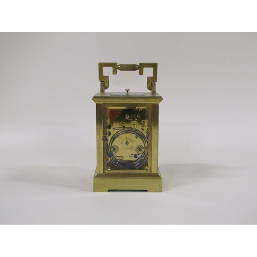 1346 - BRASS CARRIAGE CLOCK