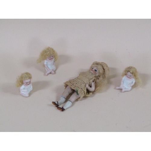 1351 - VICTORIAN CHINA MINIATURE DOLLS