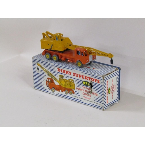 1353 - DINKY SUPERTOYS 972 20 TONNE LORRY MOUNTED CRANE