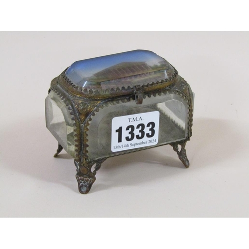 1333 - ITALIAN PICTORIAL JEWELRY CASKET