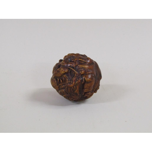 1335 - CARVED ORIENTAL BALL