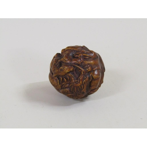 1335 - CARVED ORIENTAL BALL