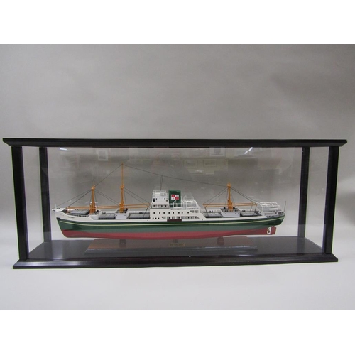 1114 - HAND BUILT MODEL KIT OF MV DALEBY, CASE 115cms W