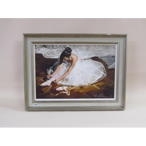 1018 - ROB HEFFERAN - GRACEFUL REPOSE, ARTIST PROOF 2/10 OELOGRAPH, FRAMED WITH ACCOMPANYING DEMONTFORT CER... 