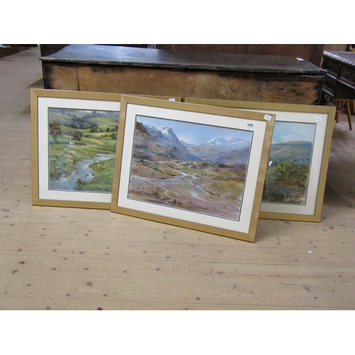 1056 - LANCE O'GORMAN - SERIES OF THREE OILS, SCOTTISH LANDSCAPES, RIVERSCAPE & COTTAGES IN YORKSHIRE, SIGN... 