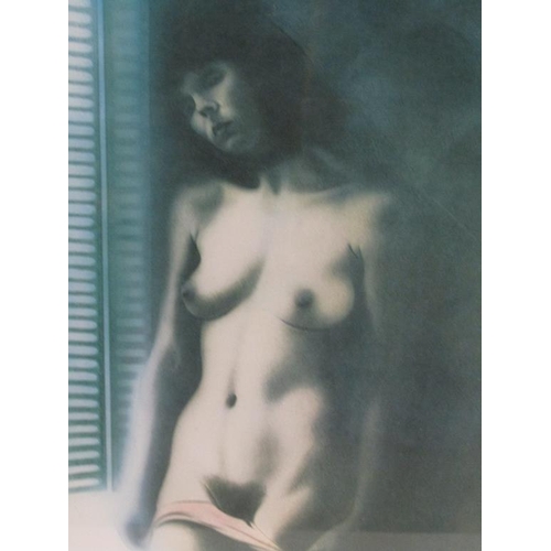 1071 - THREE F/G COLOURED PRINT - NAKED LADIES, 54CM X 82CM