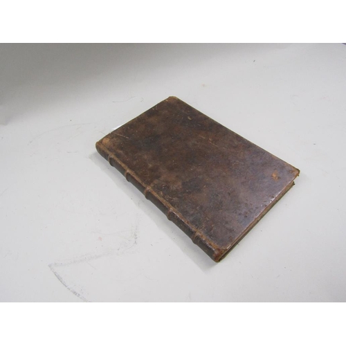 1174 - ANTIQUE LEATHER BOUND BOOK 26cms W