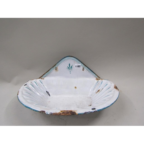 1182 - FRENCH ENAMELLED WASH BOWL 43cms