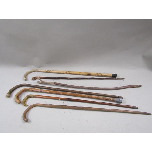 1237 - QTY OF WALKING STICKS 99cms L