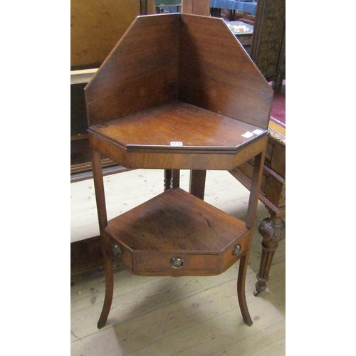 1772 - GEORGIAN MAHOGANY WASHSTAND, 55CM W, 115CM H