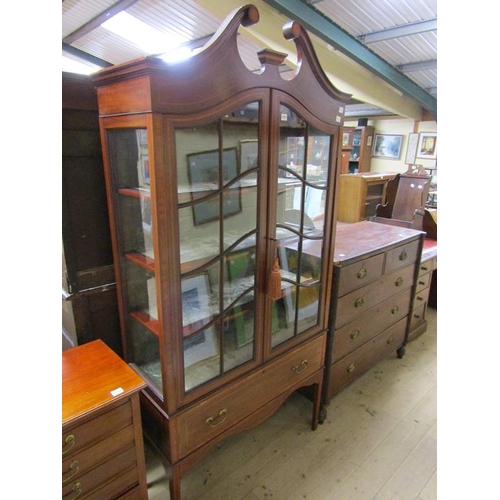 1777 - EDWARDIAN INLAID DISPLAY CABINET