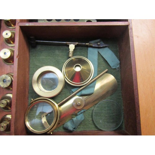 29 - A late 18c Cuff type monocular microscope by R. Bancks, Strand, London and numbered 440.  It has a v... 