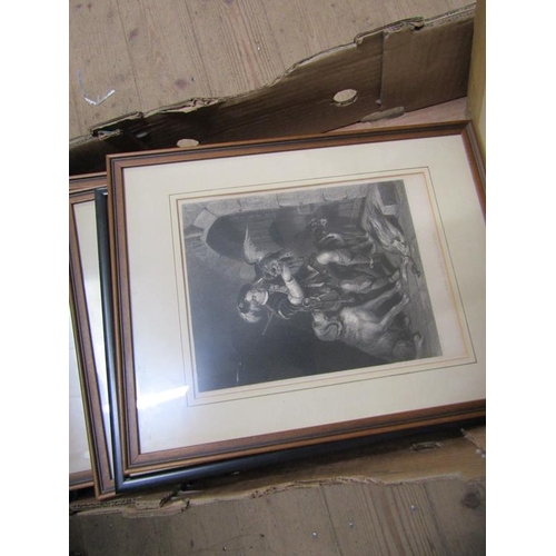 296 - QTY OF ANTIQUE ENGRAVINGS