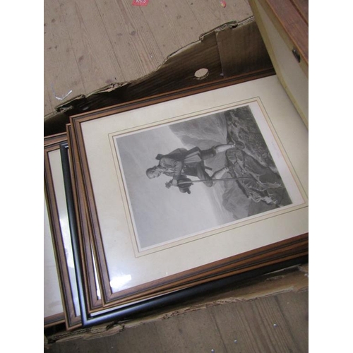 296 - QTY OF ANTIQUE ENGRAVINGS