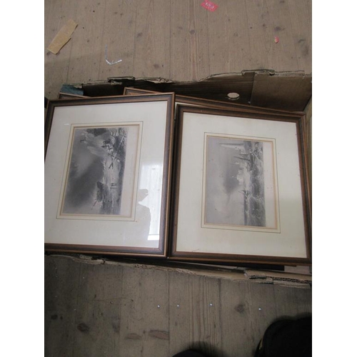 296 - QTY OF ANTIQUE ENGRAVINGS