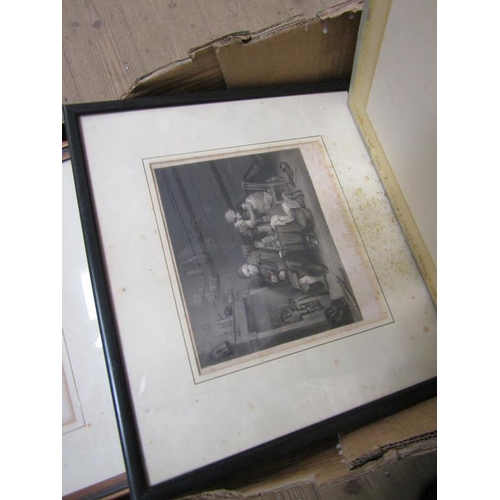 296 - QTY OF ANTIQUE ENGRAVINGS