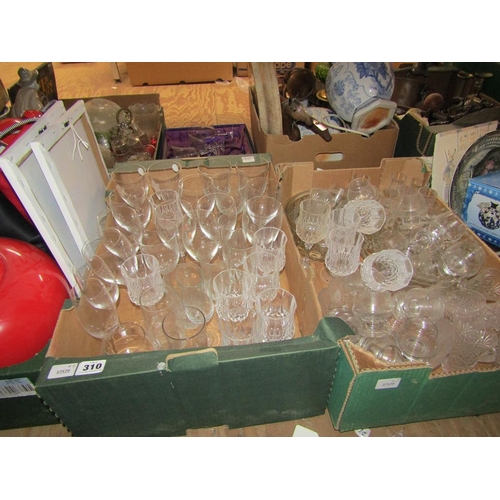 310 - TWO BOXES OF GLASSWARE