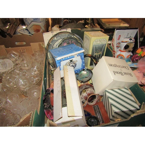 311 - BOX OF MISC TO INCL DARTINGTON CRYSTAL