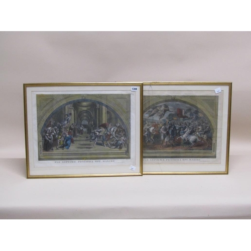 1308 - TWO F/G COLOURED PRINTS - SEPTIMO PONTIFICI