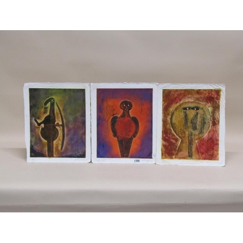 1358 - R TAMAYO - THREE COLOURED PRINTS - VARIOUS SUBJECTS, EACH APPROX 35CM X 28CM