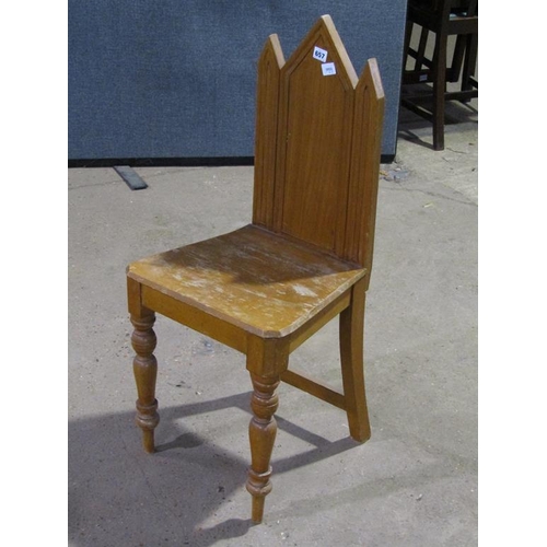 657 - TWO HALL CHAIRS