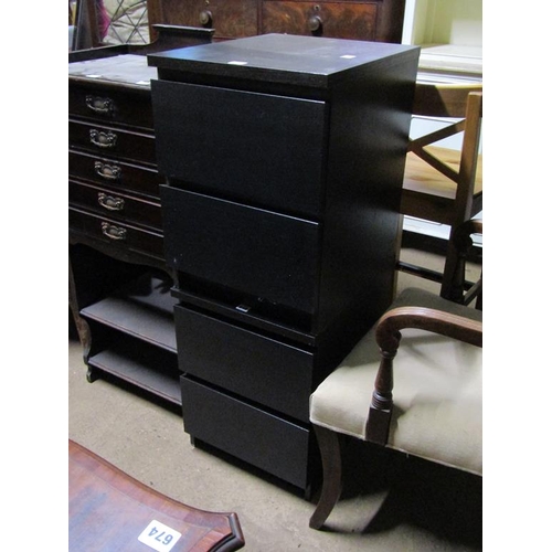 664 - TWO BEDSIDE CHESTS