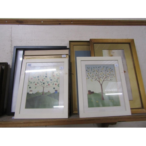 158 - COLLECTION OF FRAMED PRINTS, WATERCOLOURS ETC