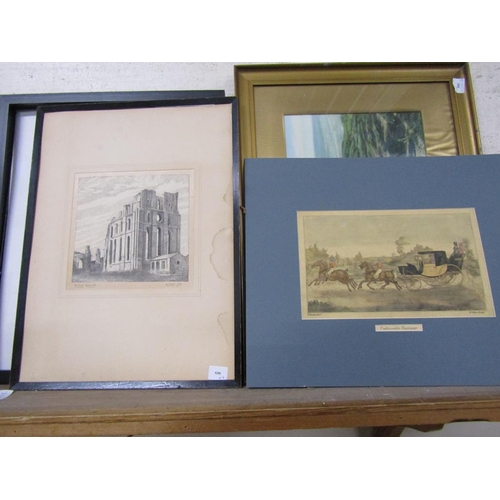 158 - COLLECTION OF FRAMED PRINTS, WATERCOLOURS ETC