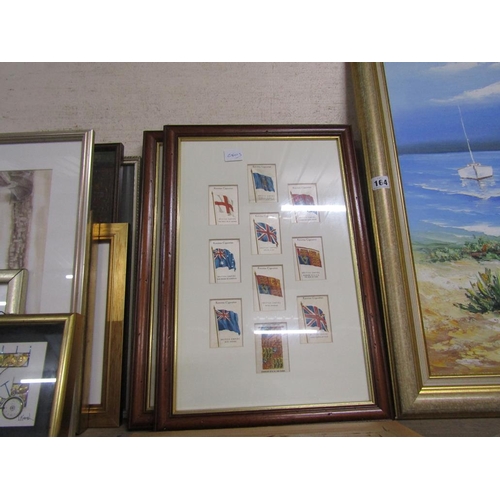 163 - FRAMED CIGARETTE SILKS - FLAGS