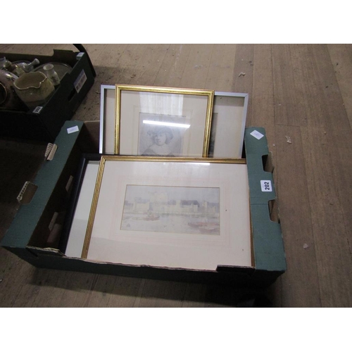 202 - BOX OF ENGRAVINGS AND PRINTS