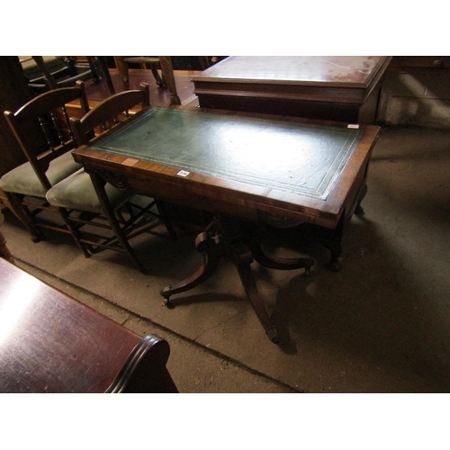 576 - REGENCY MAHOGANY FOLD OVER CARD TABLE