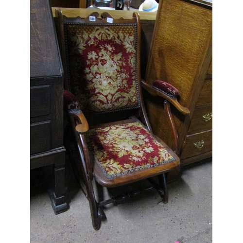 589 - VICTORIAN FOLDING CHAIR