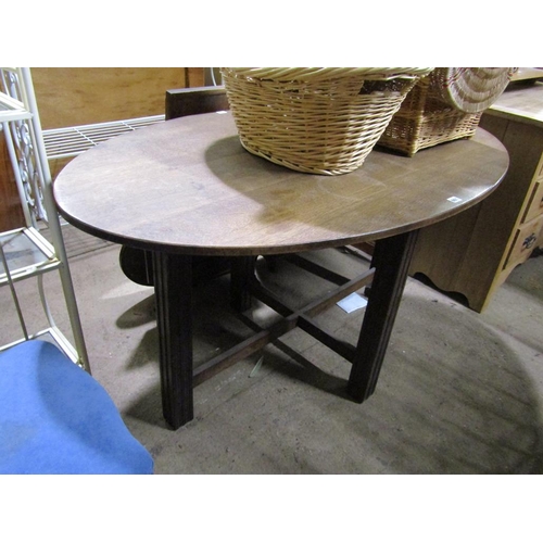 601 - OVAL OAK TABLE