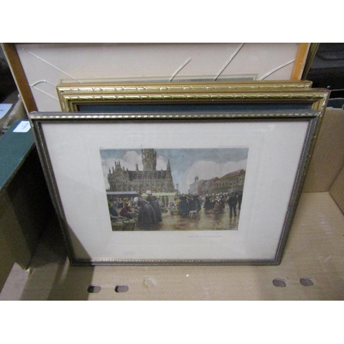 333 - BOX OF FRAMED PICTURES AND PRINTS