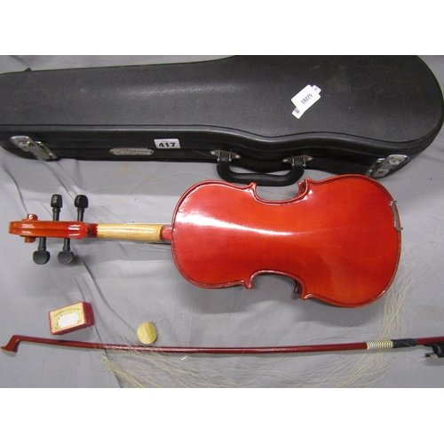 417 - CHILDS VIOLIN IN CASE