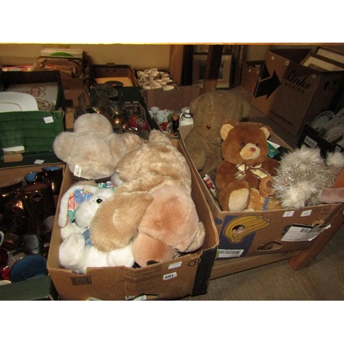 501 - TWO BOXES OF SOFT TOYS