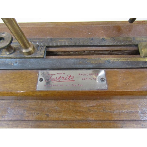 1213 - VINTAGE TEXTILE TESTING MACHINE, BASE 64CM W