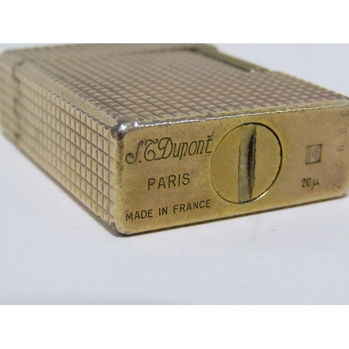 1566 - BOX OF DUPONT AND OTHER GILT METAL LIGHTERS