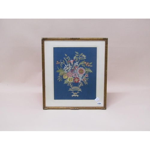 1101 - F/G NEEDLEWORK - VASE OF FLOWERS, F/G, 39CM X 31CM