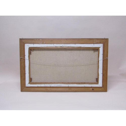 1102 - OLIVE WALKER - RIVERSCAPE, SIGNED IN MONO, FRAMED, OIL ON CANVAS, 50CM X 90CM