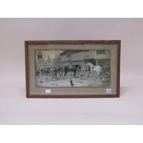 1104 - GEORGE WRIGHT - PAIR, F/G B&W PRINTS, AT THE THREE HORSE SHOES & THE OLD WATLING STREET, 23CM X 45CM