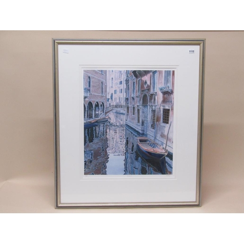 1112 - TWO COLOURED PRINTS - VENETIAN SUBJECTS, F/G, APPROX 55CM X 68CM