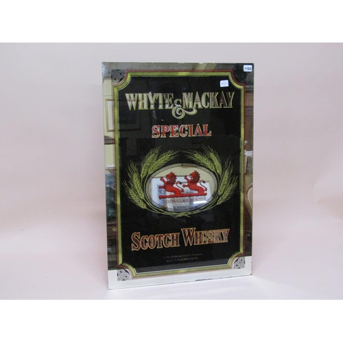 1163 - ADVERTISING MIRROR FOR WHYTE & MAKAY SPECIAL SCOTCH WHISKY, 82CM X 56CM